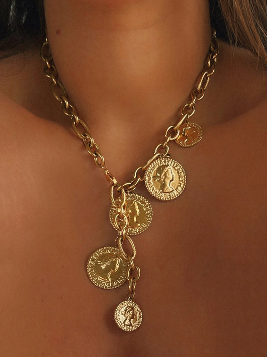 I'm a Lucky Girl Necklace | Gold