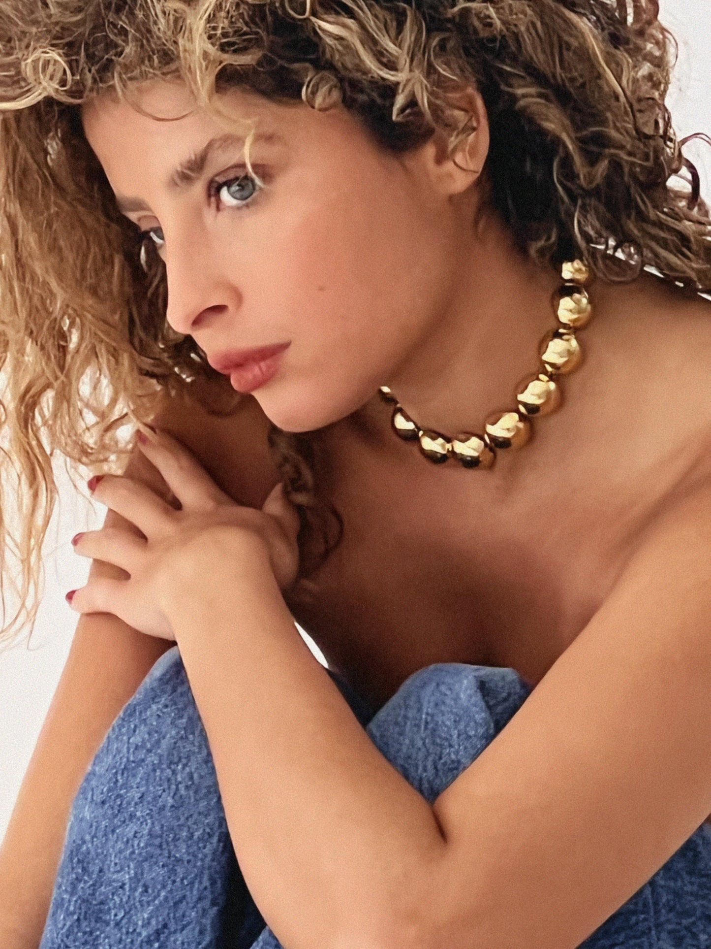 Gargantilha At Peace And On Fire | Dourada