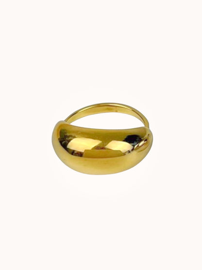 Anel Bold | Ajustável | Dourado