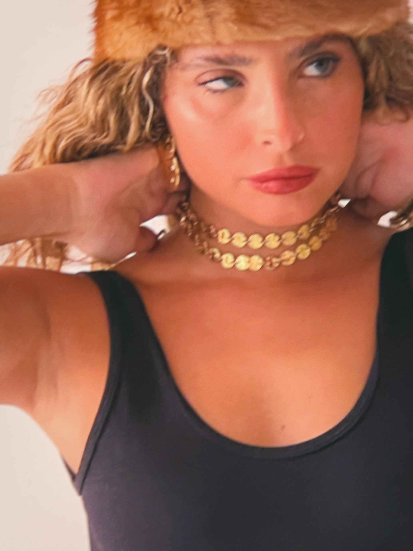 Gargantilha Dupla Medalhinhas | Dourada